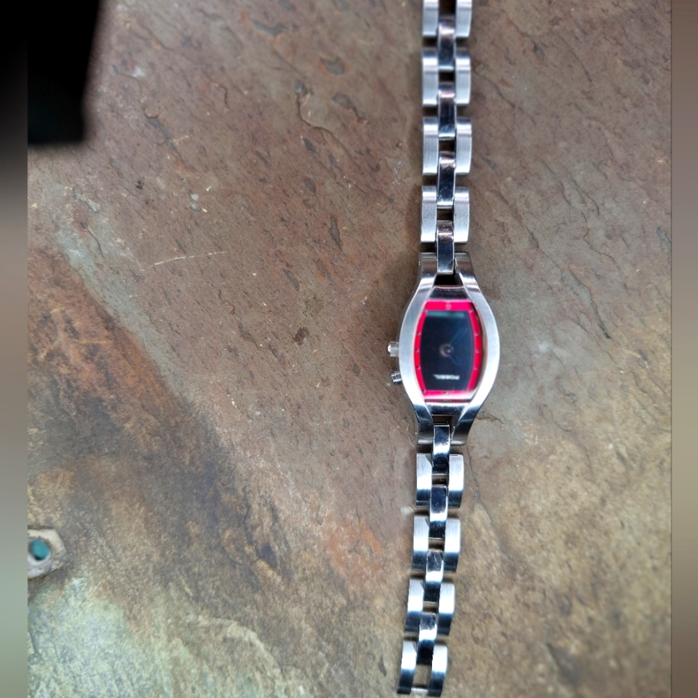 Fossil Big Tic Silver Pink Watch